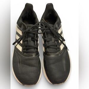 Adidas Run Falcon Black and White Athletic Running Shoes